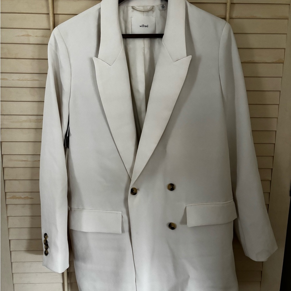 Aritzia Wilfred White Birch Blazer